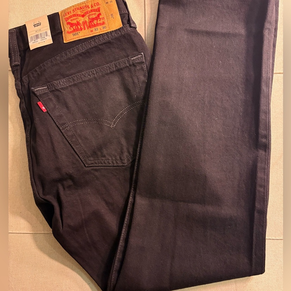 Levi’s 501 Black Straight Leg Women’s Jeans
